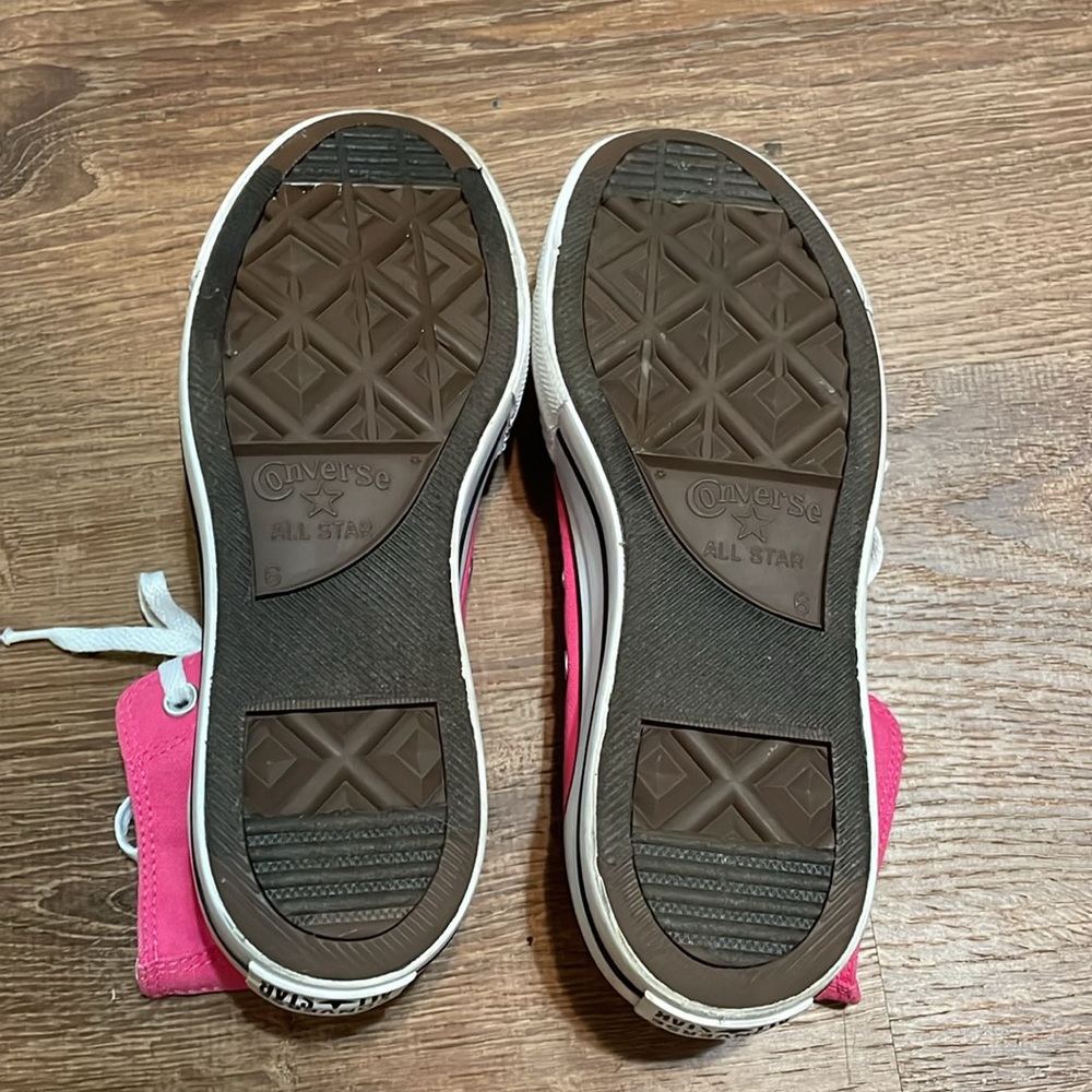 Women’s Converse Pink High-Top Platform Sneakers Sz 8/EU 39 - Picture 8 of 12